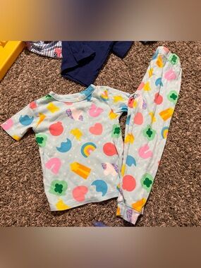 Kids lucky charm Pajama Set — Multicolor